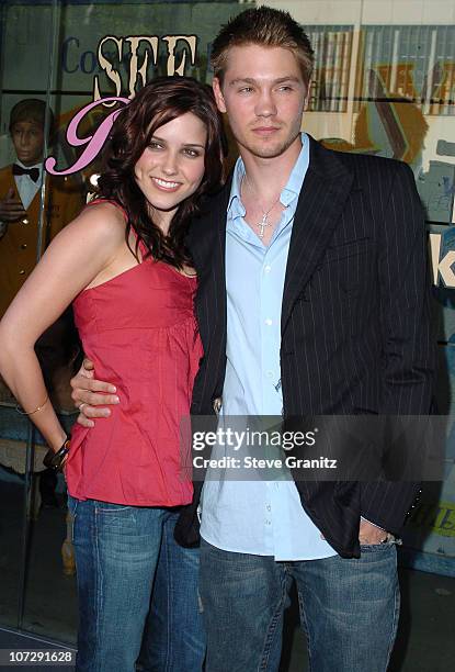 Sophia Bush and Chad Michael Murray during People's Liberation, Warner Bros. Pictures, and Kitson Celebrate Horror Thriller "House Of Wax" - Arrivals...