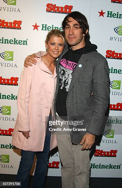 Tara Reid and Brent Bolthouse during Stuff Magazine Presents "The Granny Party" at Avalon in Hollywood, California, United States.