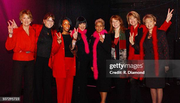 Jane Fonda, Margot Kidder, Jean Douglas, Eve Ensler, Atlanta Mayor Shirley Franklin, Stephanie Blank, Laura Turner Seydel and Pat Mitchell