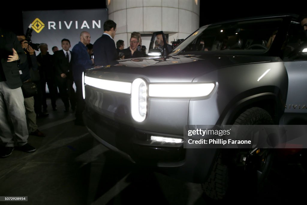 First Rivian Prototype Interior of vehicle at Rivian Unveils First-Ever Electric Adventure ...