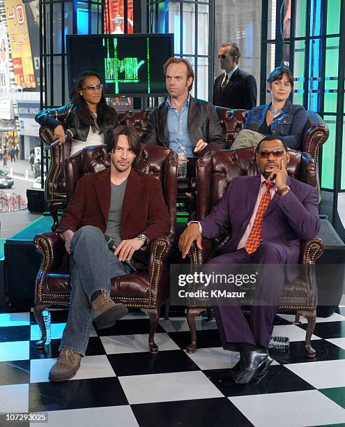 Jada Pinkett Smith, Keanu Reeves, Hugo Weaving, Carrie-Anne Moss and Laurence Fishburne