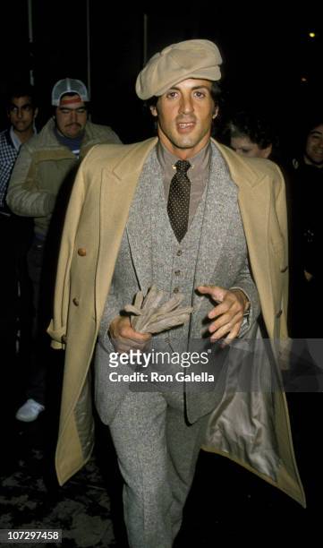 Sylvester Stallone during Sylvester Stallone Sighting at Spago's Restaurant in Beverly Hills - December 1, 1983 at Spago's Restaurant in Beverly...