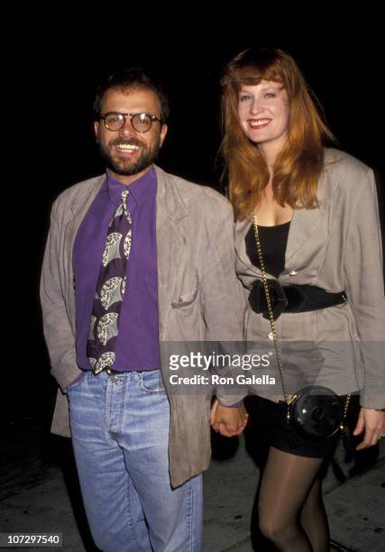 Joe Pantoliano and wife Nancy Sheppard during Joe Pantoliano and Nancy Sheppard Sighting at Spago's Restaurant in Hollywood - April 12, 1991 at...