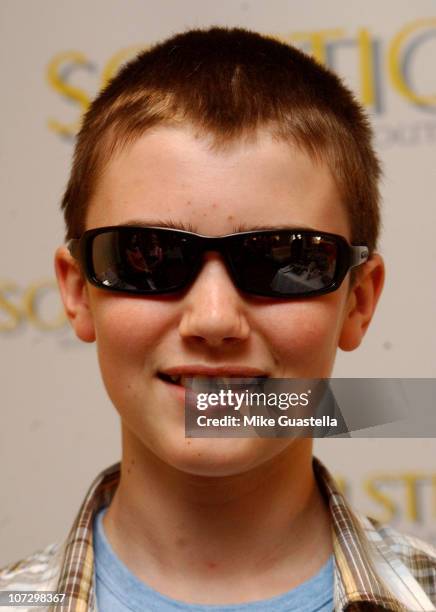 Cameron Bright in Carrera George sunglasses during Solstice Sunglass Boutique and Safilo Group at "The Luxury Lounge" at The Toronto Film Festival -...