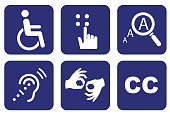 Accessibility icon set