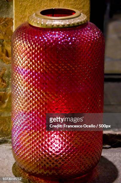 antique cranberry glass lamp shade - canned cranberry stock pictures, royalty-free photos & images
