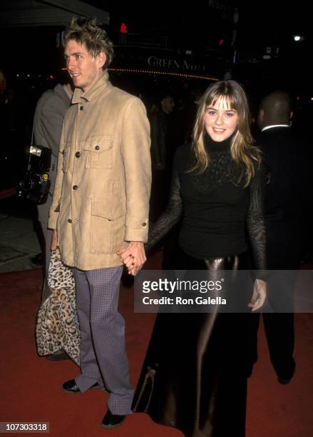Alicia Silverstone and Christopher Jarecki during "The Talented Mr. Ripley" Los Angeles Premiere at Mann Village Theatre in Westwood, California,...