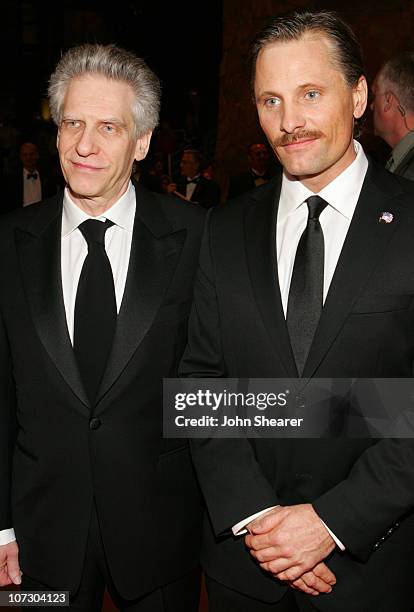 David Cronenberg and Viggo Mortensen during 17th Annual Palm Springs International Film Festival Gala Awards Presentation - Red Carpet at Palm...