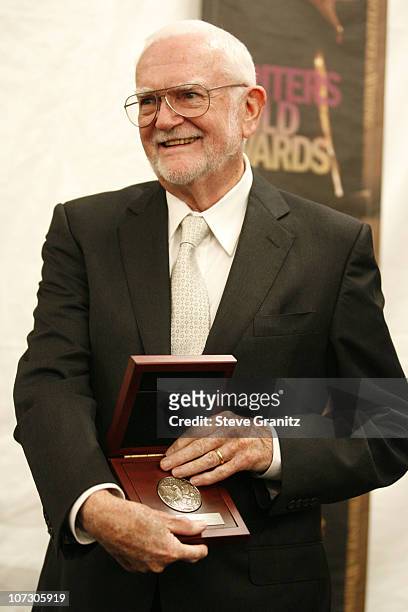 Frank Pierson, recipient of the Morgan Cox Award during 2006 Writers Guild Awards - Press Room at Hollywood Palladium in Hollywood, California,...