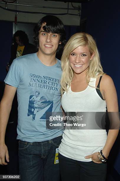 Teddy Geiger and Kristin Cavallari during Alexa Ray Joel and Teddy Geiger Concert - Backstage at Nokia Theatre in New York City, New York, United...