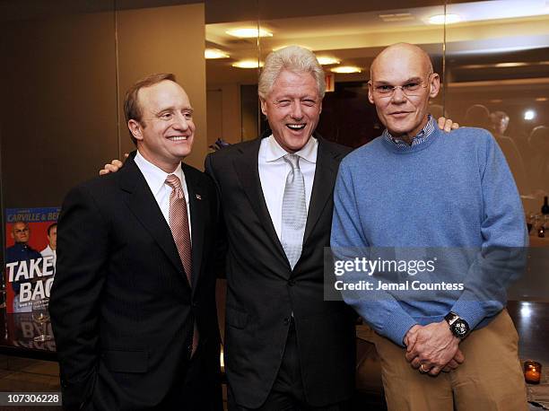 Paul Begala, Former President Bill Clinton and James Carville