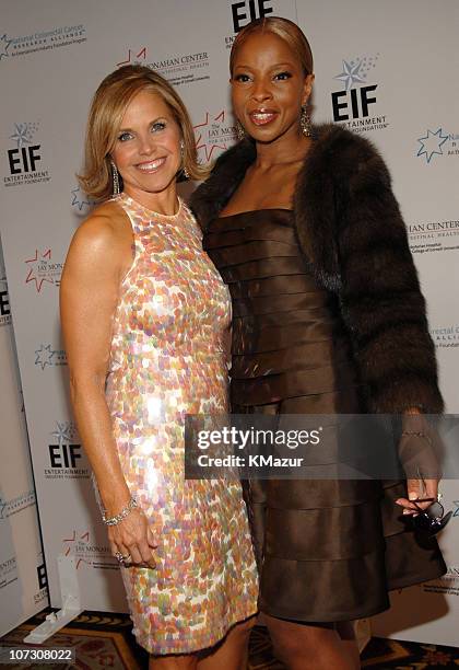 Katie Couric and Mary J. Blige at the Entertainment Industry Foundation NCCRA "EIF NCCRA" Colorectal Cancer Benefit at the Waldorf Astoria **NO...