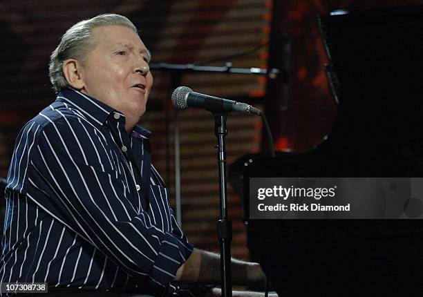 Jerry Lee Lewis during Farm Aid 2006 - Presented by Silk Soymilk - Concert at Tweeter Center at the Waterfront in Camden, New Jersey, United States.