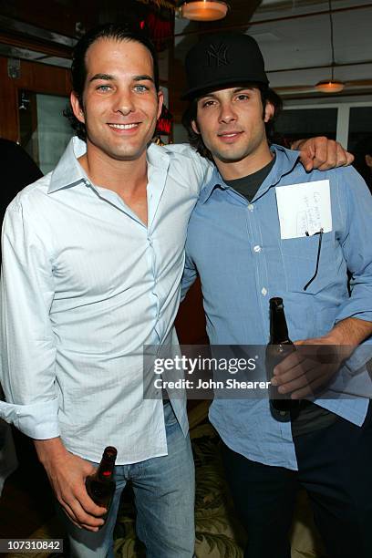 Joe Campana and John Falcone during 2006 Cannes Film Festival - "Southland Tales" Cocktail Party on the Budweiser Select "Big Eagle" Yacht at...