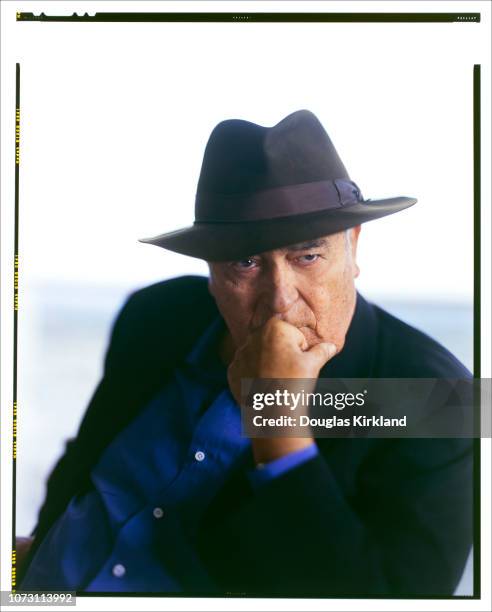 Portrait of Italian film director Bernardo Bertolucci , Los Angeles, California, November 2013. He was in Los Angeles to attend the Cinema Italian...