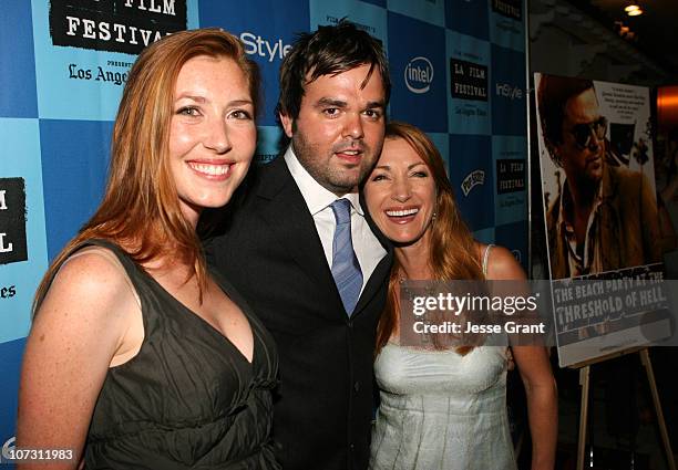 Katie Flynn, Kevin Wheatley and Jane Seymour during 2006 Los Angeles Film Festival - "The Beach Party at the Threshold of Hell" Screening and Q&A at...