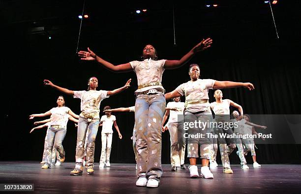 Hx-achieve Mark Gail_TWP Leah Ndenecho and other members of the step display their talent at the black student achievement program summer camp...