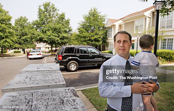 Coventry Square, Sterling, VA Seven houses were hit by drive by shooting early Wed morning in Sterling, VA. Brandon Lawrence and his son Andrew, 2...