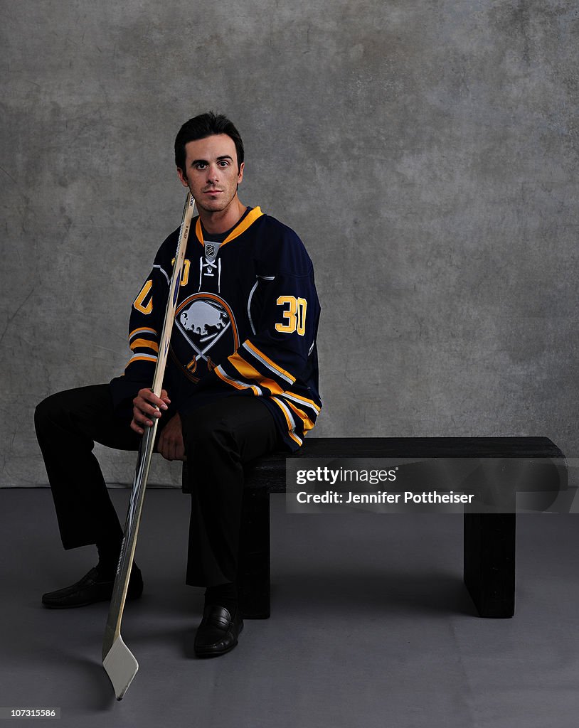 Ryan Miller of the Buffalo Sabres poses for a portrait during the NHL... News Photo Getty Images
