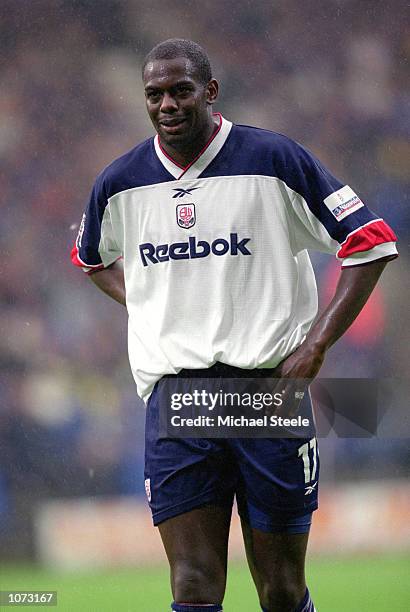 Michael Ricketts of Boton Wanderers in action during the Nationwide League Division One match against Wolves played at the Reebok Stadium, in Bolton,...