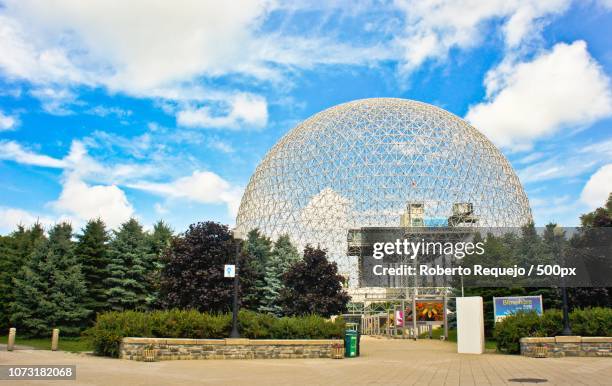 biosphere montreal - buckminster fuller stock pictures, royalty-free photos & images