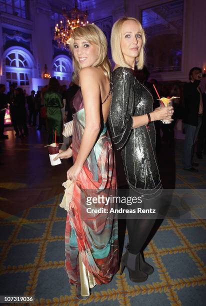 Annemarie Eilfeld and Kristina Bach attend the 'Movie meets Media' - Night at Hotel Atlantic on December 3, 2010 in Hamburg, Germany.