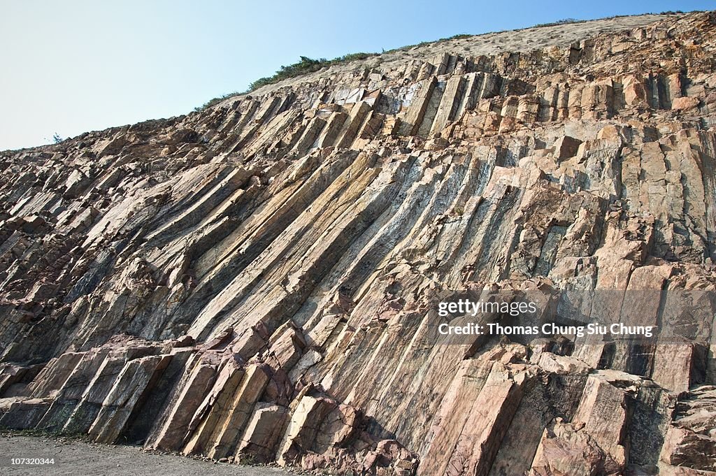 Hexagonal Rocks At Hong Kong National Geopark High-Res Stock Photo ...