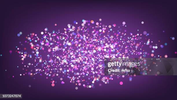 ilustraciones, imágenes clip art, dibujos animados e iconos de stock de luces abstractas - espumillón