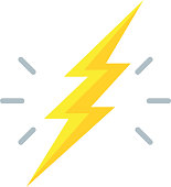 Lightning Bolt Icon - Illustration
