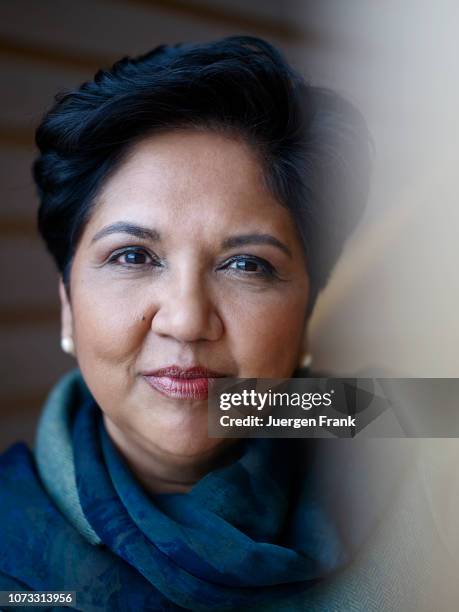 Of PepsiCo, Indra Nooyi is photographed for The Focus, Egon Zehnder on March 5, 2014 in New York City.