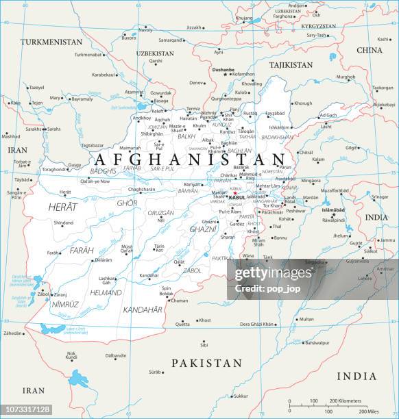 02 - afghanistan - white 10 - afghanistan map stock illustrations