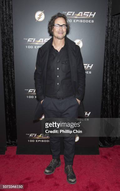 The Flash" Series Star Tom Cavanagh attends the red carpet at "The Flash" 100TH Episode Celebration at the Commodore Ballroom on November 17, 2018 in...