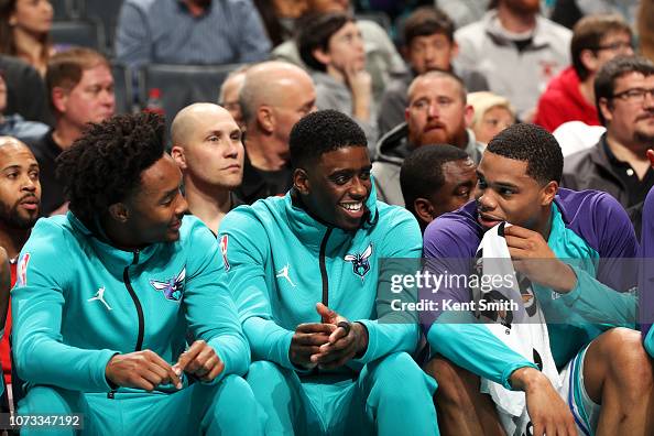 Devonte Bridge Devonte' Graham, Dwayne Bacon and Miles Bridges of the Charlotte ...
