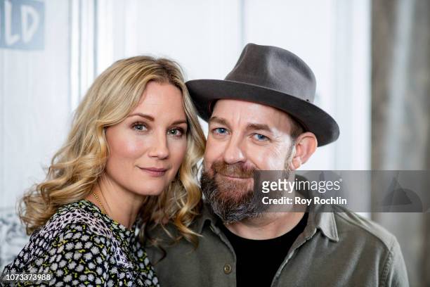 Jennifer Nettles and Kristian Bush discuss "Sugarland" and "Giving Tuesday" with the Build Series at Build Studio on November 27, 2018 in New York...