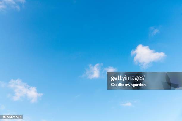 landscape of the clear sky - cloud sky stock-fotos und bilder