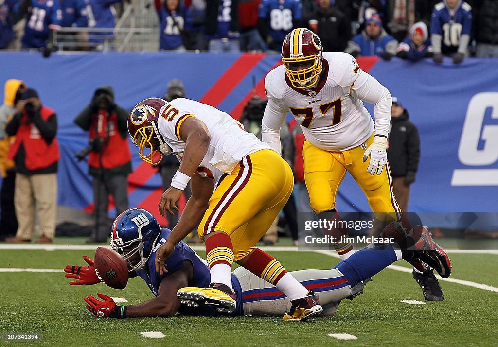 Washington Redskins v New York Giants