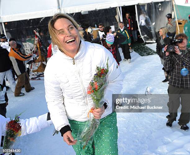 Heidi Voelker attends the Pro-Am Race at the 19th Annual Deer Valley Celebrity Skifest at Deer Valley Restor on December 5, 2010 in Salt Lake City,...