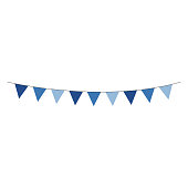 Blue Bunting Banner