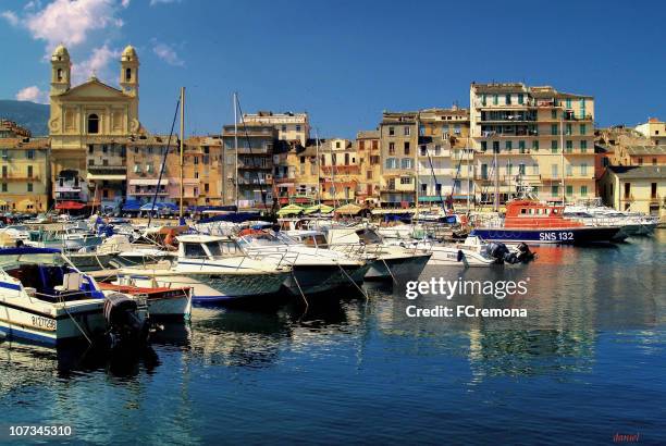 old port of bastia - bastia bildbanksfoton och bilder