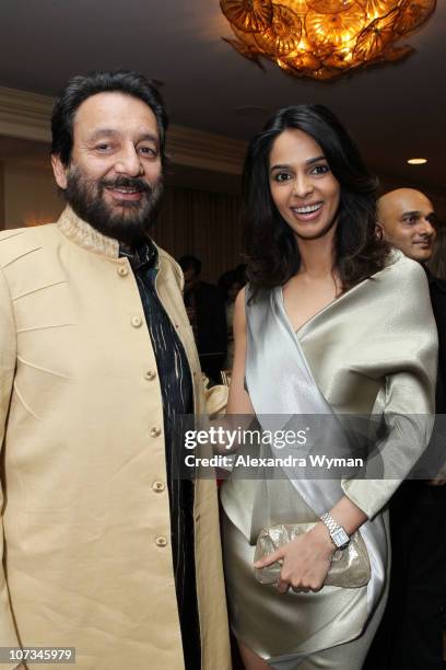 Shekhar Kapur and Malika Sherawat at The 7th Annual AIF Southern California Gala Wheel Power held at The Ritz Carlton Hotel on December 5, 2010 in...