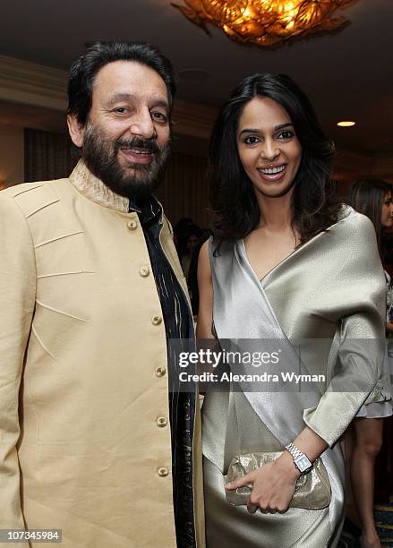 Shekhar Kapur and Malika Sherawat at The 7th Annual AIF Southern California Gala Wheel Power held at The Ritz Carlton Hotel on December 5, 2010 in...