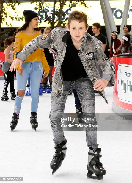 Dakota Lotus attends Instagram's #Instaskate 2018 at LA Kings Holiday Ice LA Live on November 27, 2018 in Los Angeles, California.