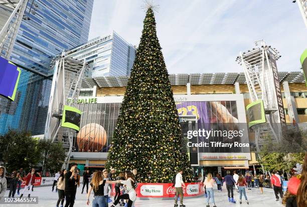 General view of atmosphere at Instagram's #Instaskate 2018 at LA Kings Holiday Ice LA Live on November 27, 2018 in Los Angeles, California.