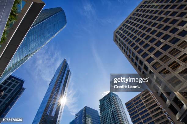 skyscrapers, vancouver, canada - cbd leaf stock pictures, royalty-free photos & images