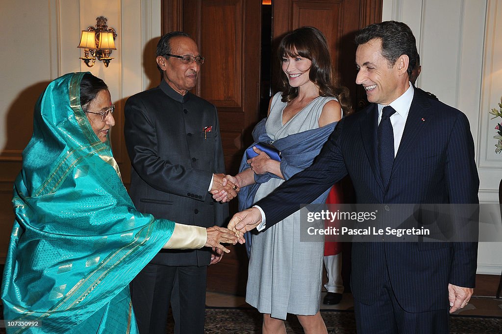 French President Nicolas Sarkozy And Carla Bruni-Sarkozy Visit India