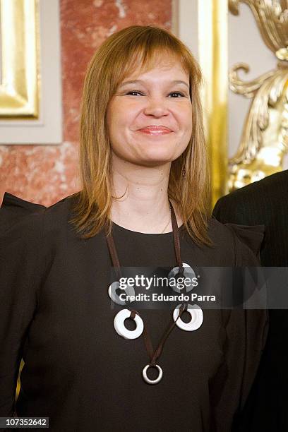 Minister for Health, Social Policy and Equality, Leire Pajin attends the 32nd anniversary of the Spanish Constitution at Congress of Deputies on...