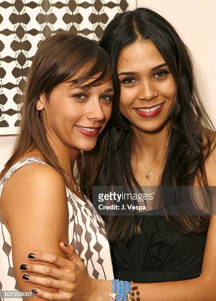 Rashida Jones and Kidada Jones during Cavern Wallpaper and Kidada for Disney Coutour Celebrate Their New Collections at Kaviar and Kind in West...