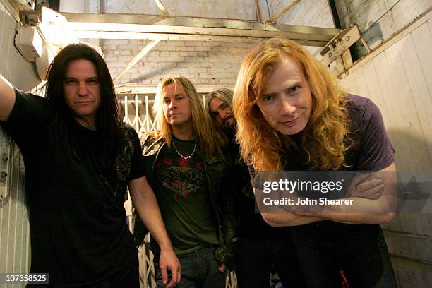 Dave Mustaine Shawn Drover And Glen Drover Photos and Premium High Res
