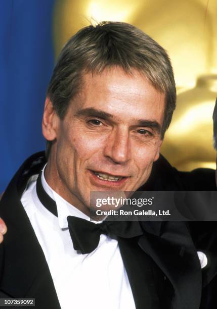 Jeremy Irons during The 67th Annual Academy Awards - Press Room at Shrine Auditorium in Los Angeles, California, United States.