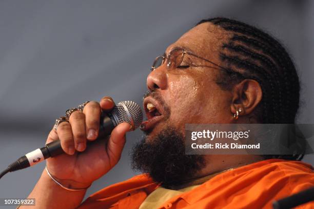 Big Al Carson during 38th Annual New Orleans Jazz & Heritage Festival Presented by Shell - Big Al Carson at Fair Grounds Race Course in New Orleans,...